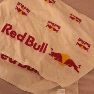 Game used Red Bull towel